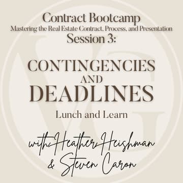 Cover Image for Contingencies & Deadlines