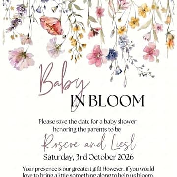 Cover Image for Roscoe and Liesl's baby shower