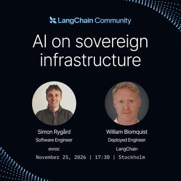 Cover Image for LangChain Meetup - Day in the life of a token in the European cloud: AI on sovereign infrastructure