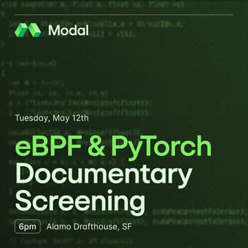 Cover Image for Movies w. Modal: eBPF & PyTorch Documentary Screening