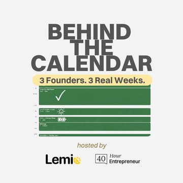 Cover Image for Behind the Calendar: How 3 Bootstrapped Founders Actually Spend Their Week