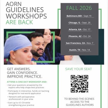 Cover Image for AORN Guidelines Workshop – San Francisco