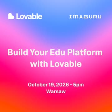 Cover Image for Build Your Edu Platform with Lovable — Warsaw
