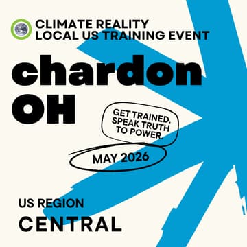 Cover Image for Chardon, OH - Climate Reality Local Training Event