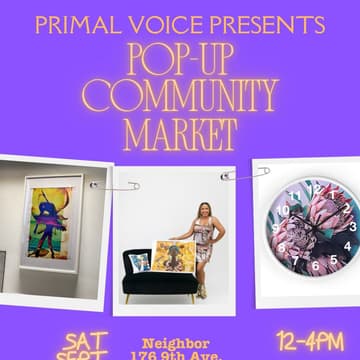 Cover Image for Primal Voice Pop-Up Community Market