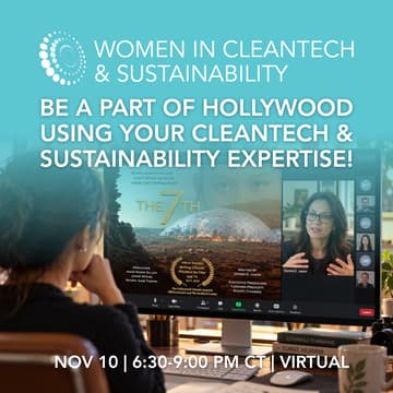 Cover Image for Be a part of Hollywood using your cleantech and sustainability expertise!