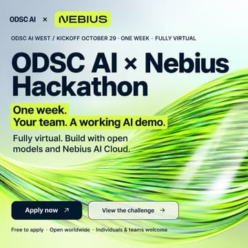 Cover Image for ODSC AI x NEBIUS | Hackathon