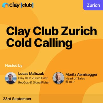 Cover Image for Clay in Zurich: Cold Calling 📞