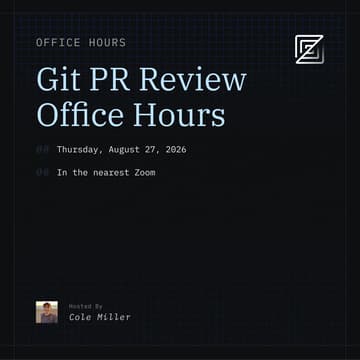Cover Image for Zed Office Hours: PR Reviews with Cole Miller