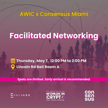 Cover Image for AWIC Facilitated Networking Session x Consensus Miami
