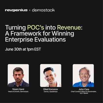 Cover Image for Turning POC’s into Revenue: A Framework for Winning Enterprise Evaluations
