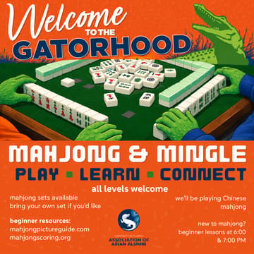 Cover Image for UF AAA Welcome to the Gatorhood (NYC) - Mahjong & Mingle