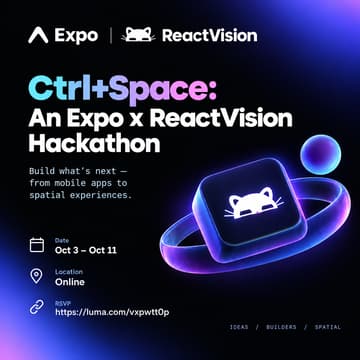 Cover Image for Ctrl+Space: An Expo x ReactVision Hackathon