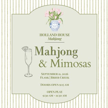 Cover Image for Mahjong & Mimosas | Holland House Mahjong