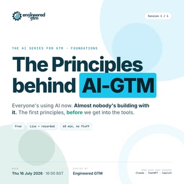 Cover Image for The AI Series for GTM: Principles & Foundations