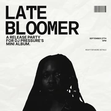 Cover Image for LATE BLOOMER Release Party