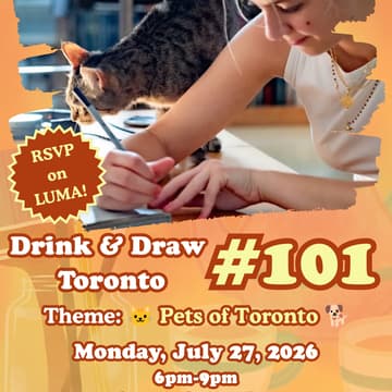 Cover Image for Drink & Draw Toronto #101: 🐈 Pets of Toronto 🐕