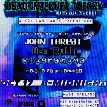 Cover Image for dead internet theory iMac LAN party