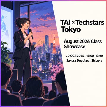 Cover Image for TAI x Techstars Tokyo - August 2026 Class Showcase