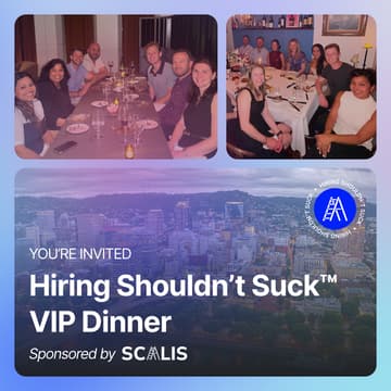 Cover Image for Hiring Shouldn't Suck™ Dinner at Urdaneta (Portland - 6/23/26)