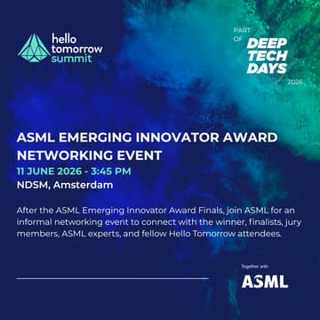 Cover Image for ASML Emerging Innovator Award Networking Event