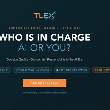 Cover Image for WHO IS IN CHARGEAI OR YOU?