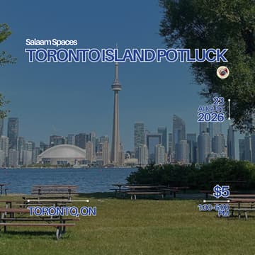 Cover Image for Salaam Spaces Toronto Island Picnic Potluck ποΈ