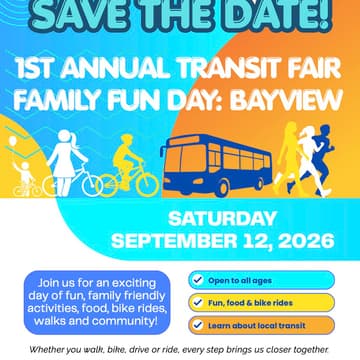 Cover Image for Bayview Transit Fair Family Fun Day