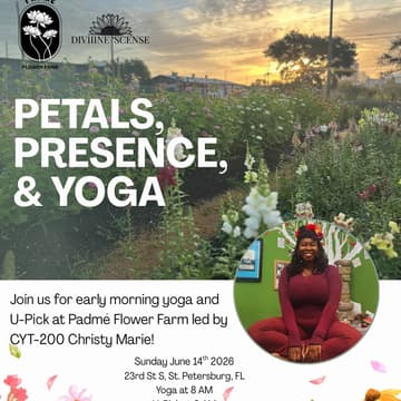 Cover Image for Petals, Presence, & Yoga w Christy Marie