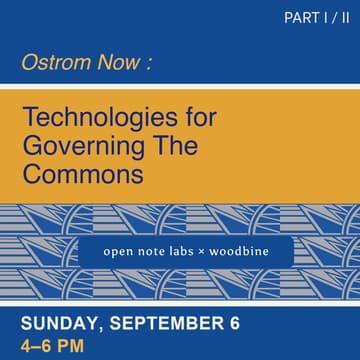 Cover Image for Ostrom Now: Technologies for Governing the Commons