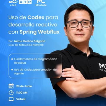 Cover Image for Uso de Codex para desarrollo reactivo con Spring WebFlux