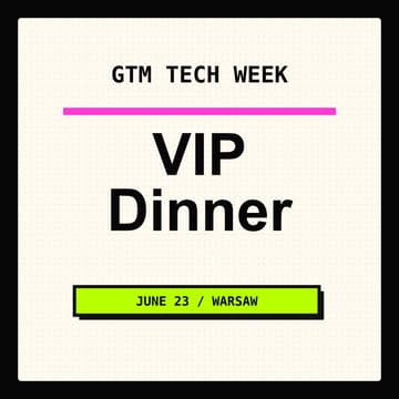 Cover Image for GTM Week: VIP Dinner