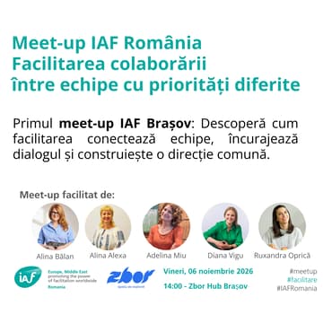 Cover Image for Primul Meetup IAF România @ Brașov: Cum conectăm echipe cu priorități diferite?