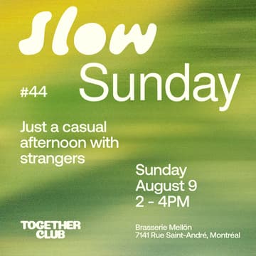 Cover Image for Slow Sunday *Montréal* #44 – Brasserie Mellön