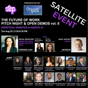 Cover Image for The Future of Work Pitch Night + Open Demos: Worktech, Robotics & Agentic AI