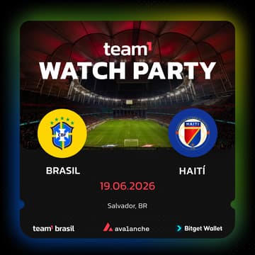 Cover Image for Team1 & Bitget Wallet Watch Party: Brasil x Haiti