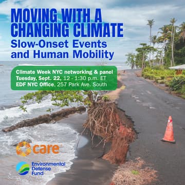 Cover Image for Moving with a Changing Climate: Slow-Onset Events and Human Mobility