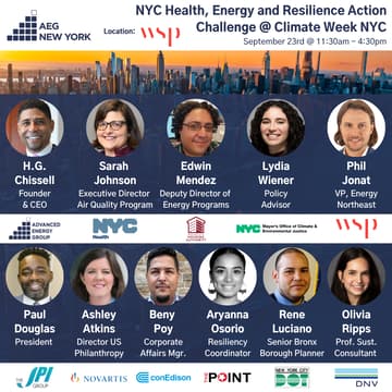 Cover Image for AEG NYC Health, Energy & Resilience Action Challenge @ Climate Week NYC