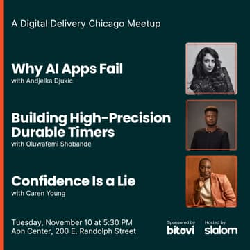 Cover Image for Why AI Apps Fail + Building High-Precision Durable Timers + Confidence Is a Lie