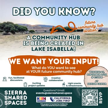 Cover Image for Help Co-Create Your Lake Isabella Community Hub