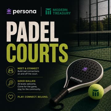 Cover Image for Padel and Payments: Persona x Modern Treasury