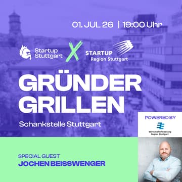 Cover Image for Gründergrillen x Startup Region Stuttgart powered by Wirtschaftsförderung Region Stuttgart