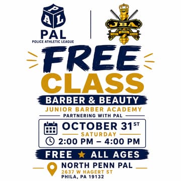 Cover Image for FREE Barber & Beauty Class | JBA x PAL