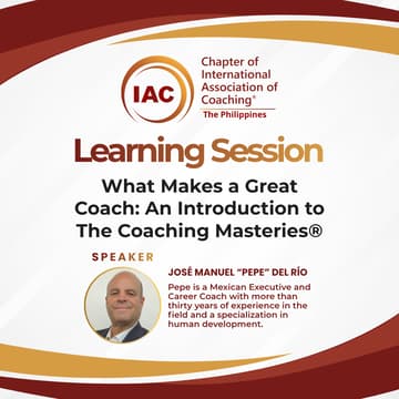 Cover Image for Learning Session: What Makes a Great Coach: An Introduction to The Coaching Masteries®