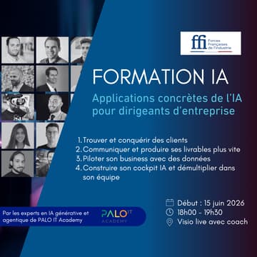 Cover Image for Formation IA ⎪ Applications concrètes de l'IA pour les dirigeants d'entreprise