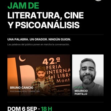 Cover Image for Jam de Literatura, Cine y Psicoanálisis