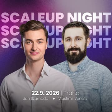 Cover Image for Scaleup Night #7: 1) Vlastimil Venclík (CEO Oddin a ValkaAI) 2) Jan Szumada (Warsaw Equity Group)