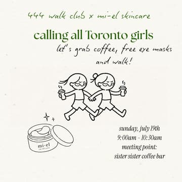 Image de couverture pour 444 Walk Club x Mi-el Skincare