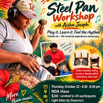 Cover Image for Steel, Story & Spirit: A Hands-On Steel Pan Workshop