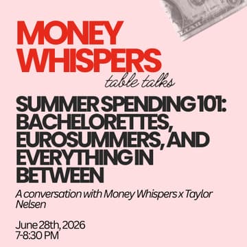 Cover Image for summer spending 101: bachelorettes, eurosummers, and everything in between